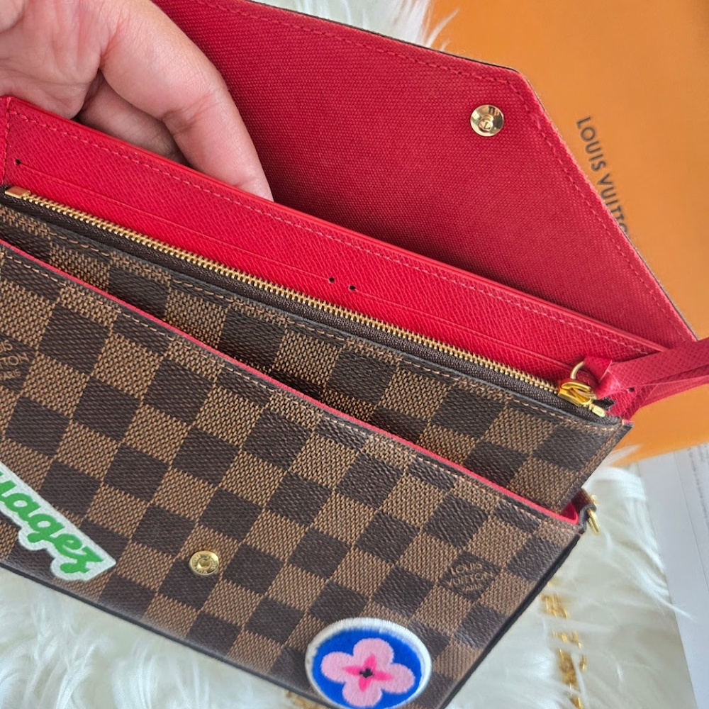 Louis Vuitton Damier Ebene My LV World Tour Pochette Felicia Crossbody Bag - Picture 3 of 5